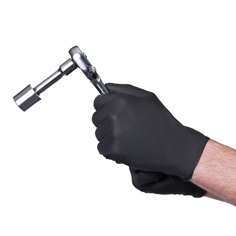 Black Textured Grip Industrial Disposable Gloves - DPV729 Black Textured Grip Industrial Disposable Gloves - DPV729 gloves,nitrile gloves,disposable nitrile gloves,disposable glove,Heavy Duty nitrile glove,Industrial Disposable Gloves