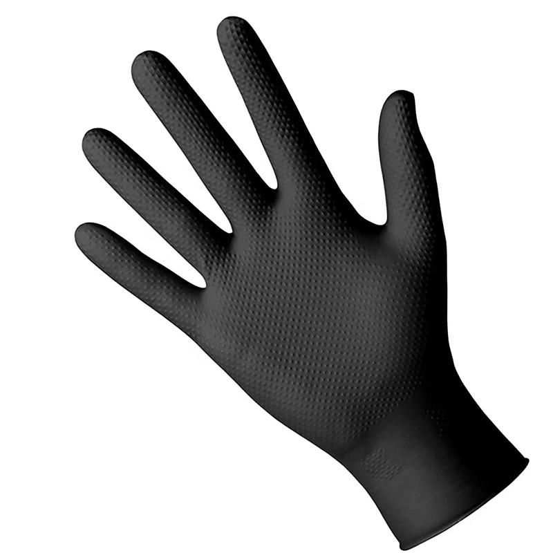 Black Textured Grip Industrial Disposable Gloves - DPV729 Black Textured Grip Industrial Disposable Gloves - DPV729 gloves,nitrile gloves,disposable nitrile gloves,disposable glove,Heavy Duty nitrile glove,Industrial Disposable Gloves