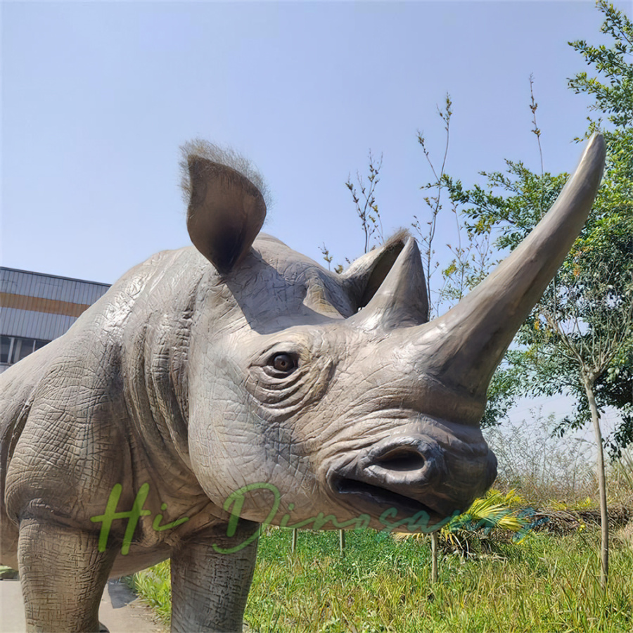 Museum Exhibition Animatronic Animals Rhinoceros | Hi Dinosaurs