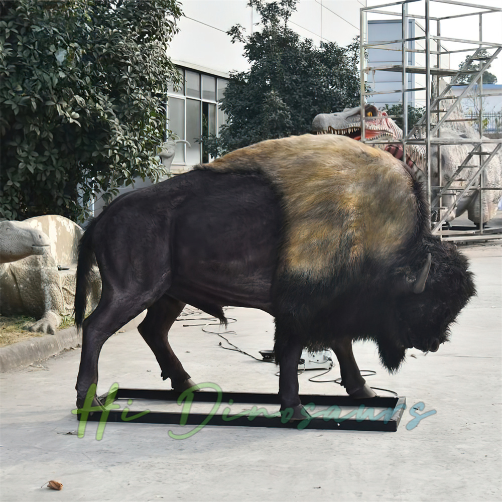 Highly Simulated Wild Yak Animatronic Animal Model | Hi Dinosaurs