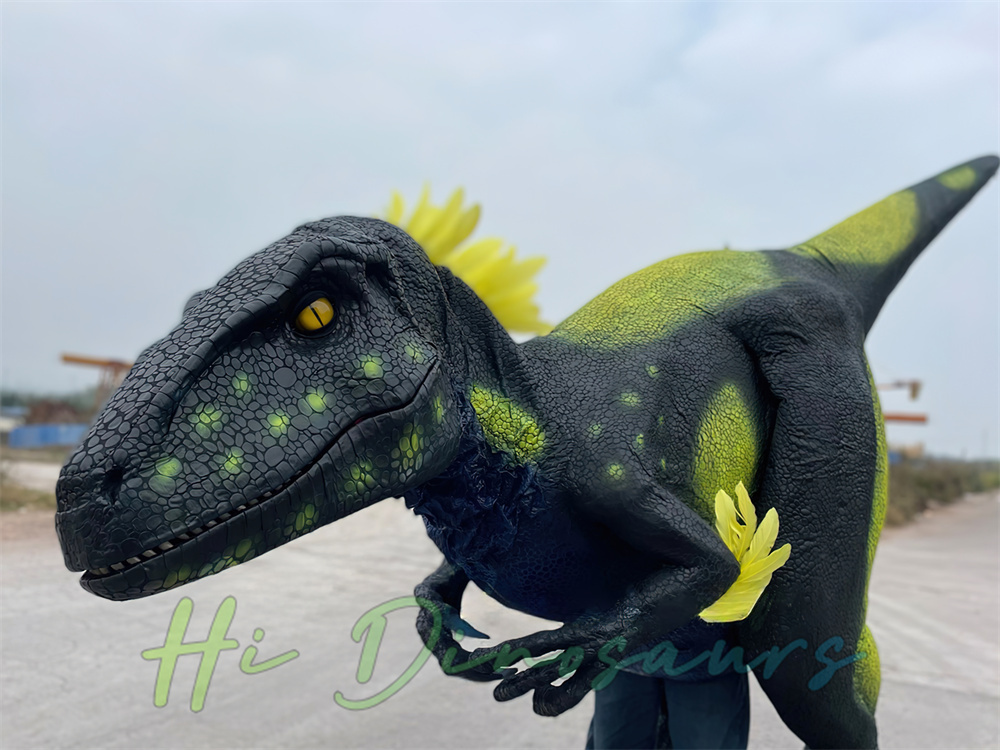 Realistic Velociraptor Costume With Feathers | Hi Dinosaurs