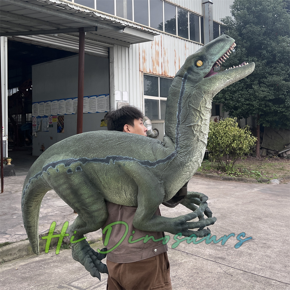 Realistic Juvenile Raptor Shoulder Puppet | Hi Dinosaurs