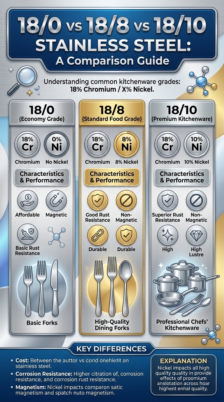 18/0 vs 18/8 vs 18/10 Stainless Steel: Which is better?