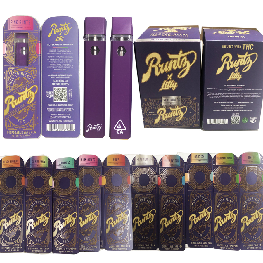 runtz litty disposable vape pen Realize Top Shelf THC Blend Live Resin 4G Disposable Vape Pen