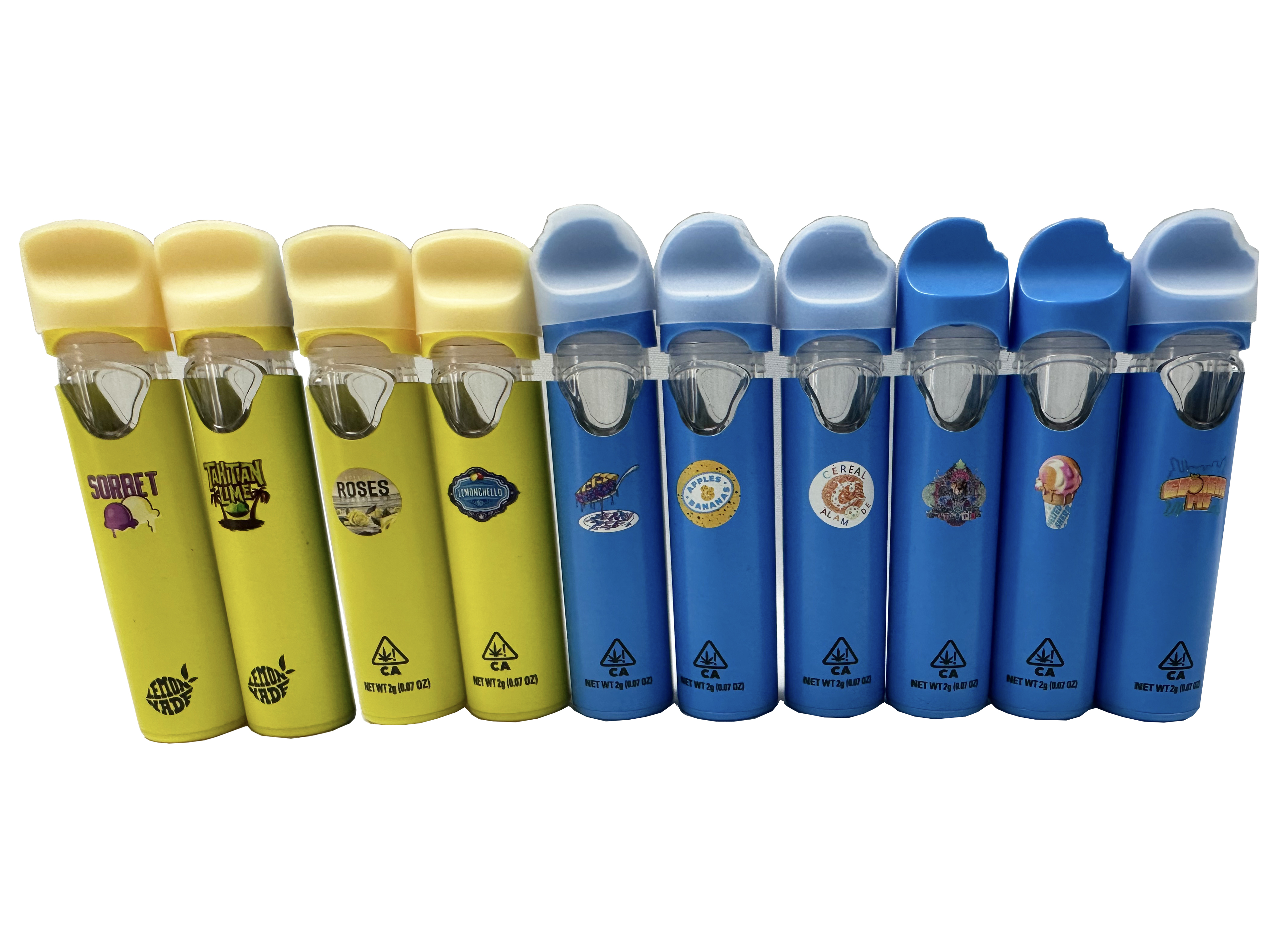 USA STOCK 2ML Cookies Dual Chamber Switch Flavors Pen Disposable Vapes 2G  Empty Carts Wholesale