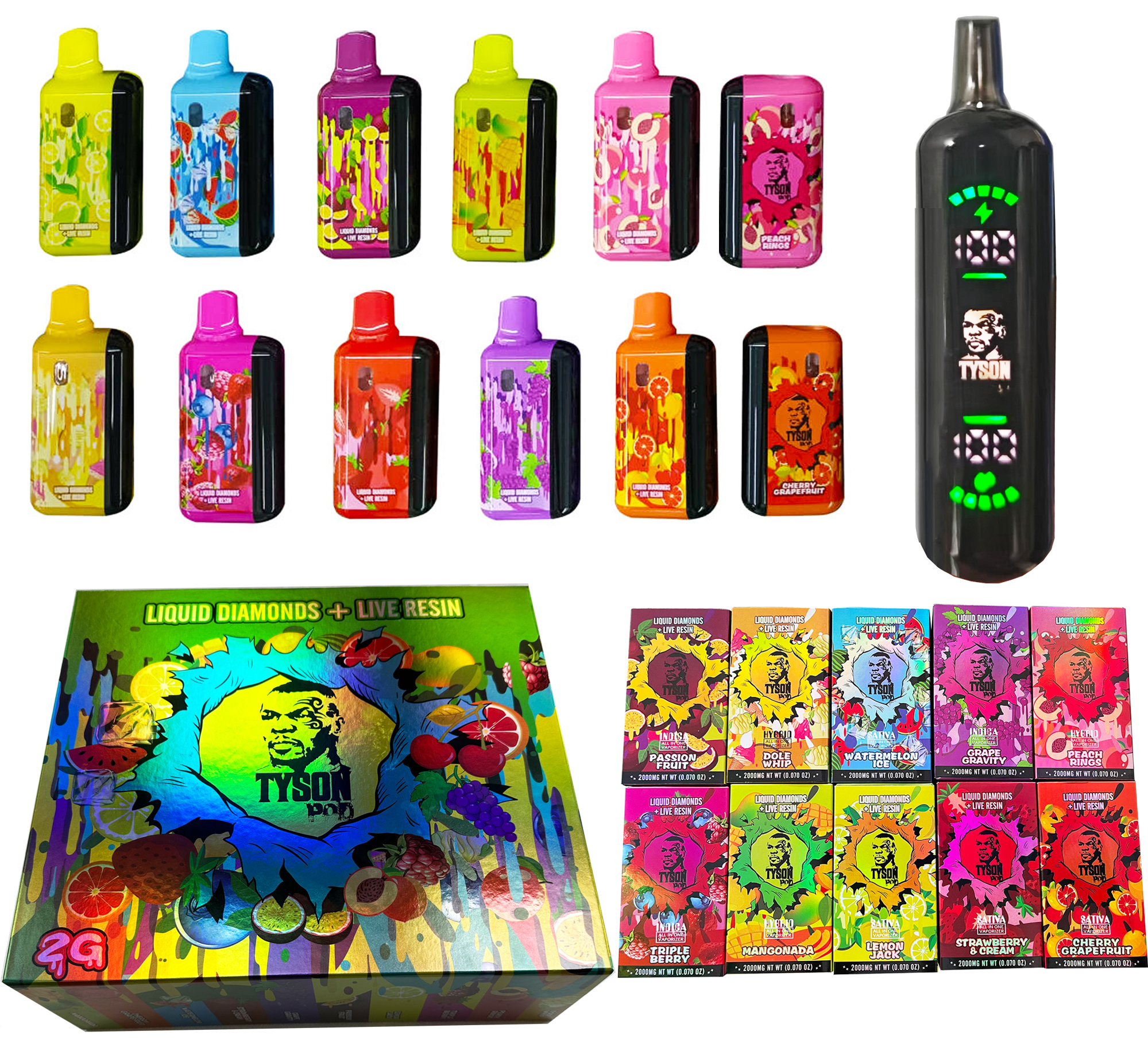 elf bar vape uk Tyson Liquid Diamond + Live Resin 2G Disposable | 90–95% THC Premium Vape