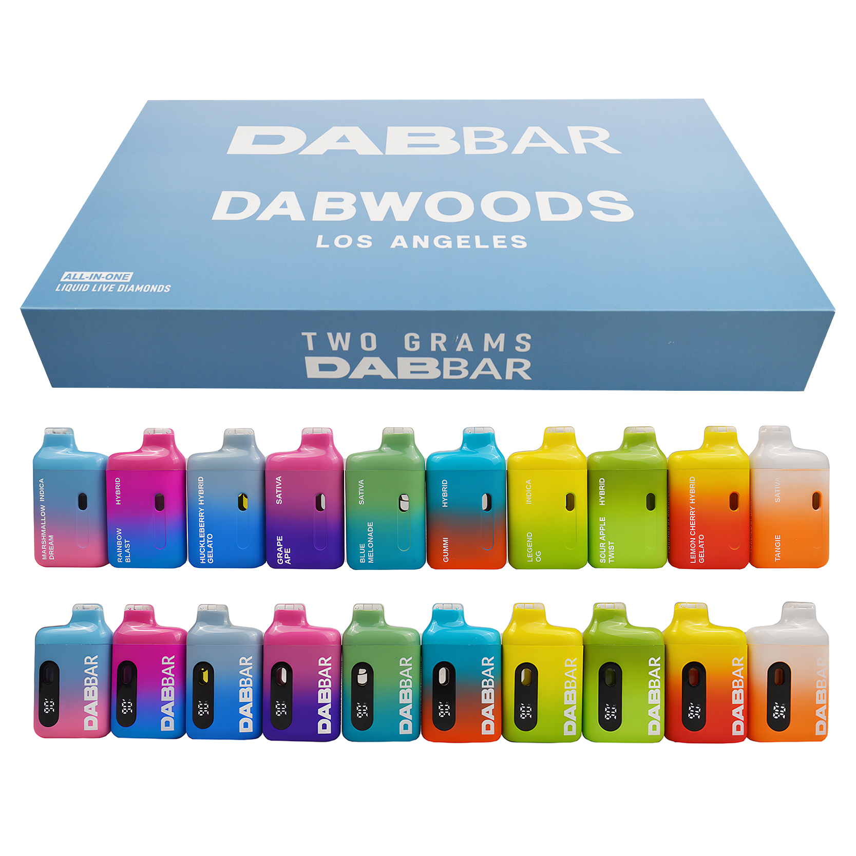 2ML Dabbar Dabwoods New 2 gram 2G Empty Disposable Vape Carts