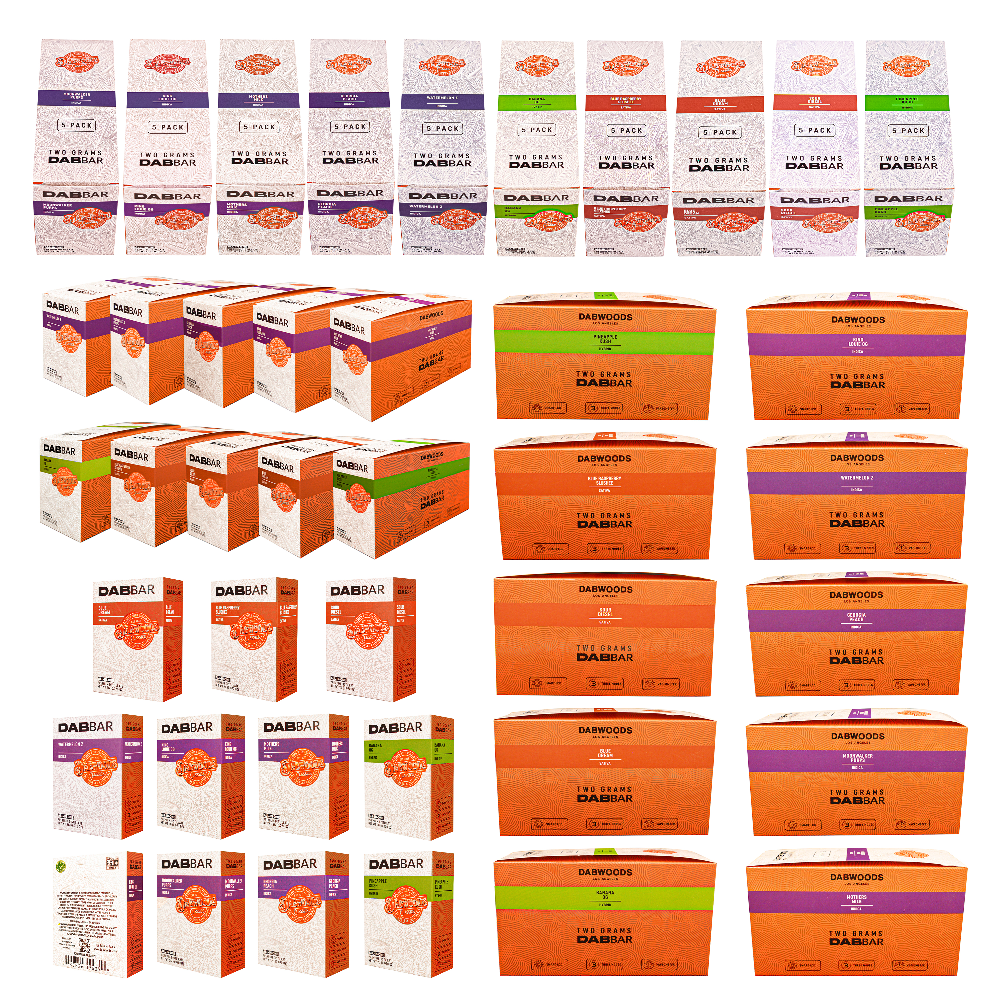 Classics Dabbar Vape New Dabwoods LED Screen Display Disposable Vapes USA  Stock 2ML Disposable Carts Wholesale 2G Cartridges