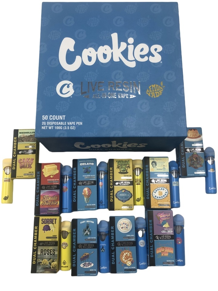 Cookies 2ml 2 Flavirs in one device Vape Pen Pods Cookies 2ml 2 Flavirs in one device Vape Pen Pods