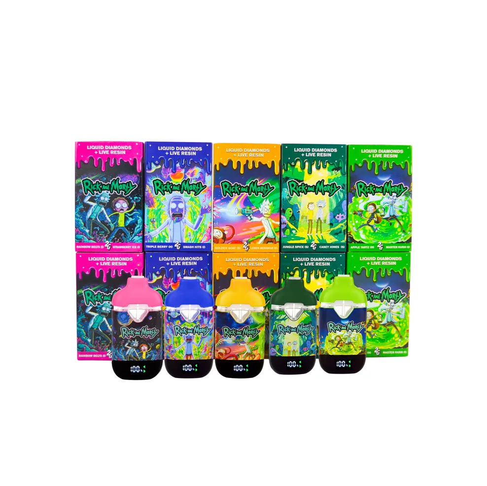 rick and morty disposable vape Rick And Morty Disposable Vape Cart 2g Dual Chamber 10 Flavors Switch
