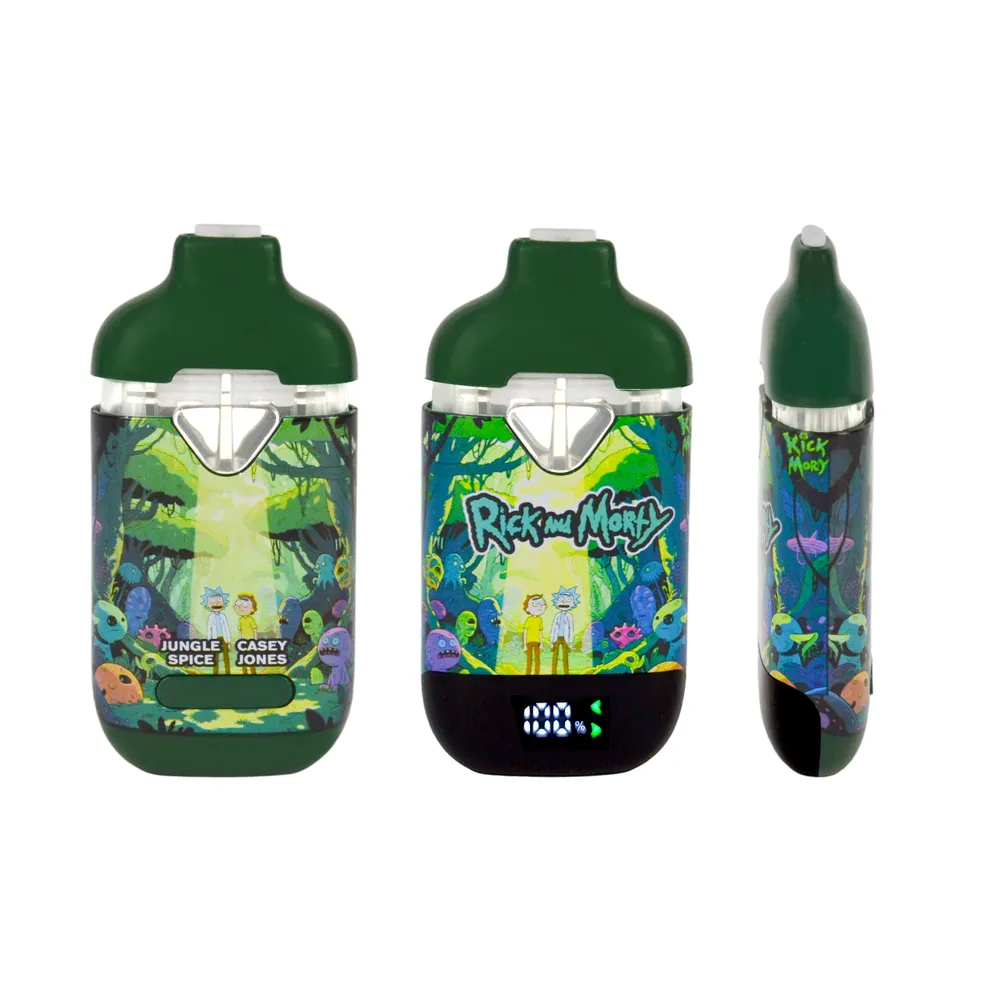 Rick And Morty Disposable Vape Cart 2g Dual Chamber 10 Flavors Switch