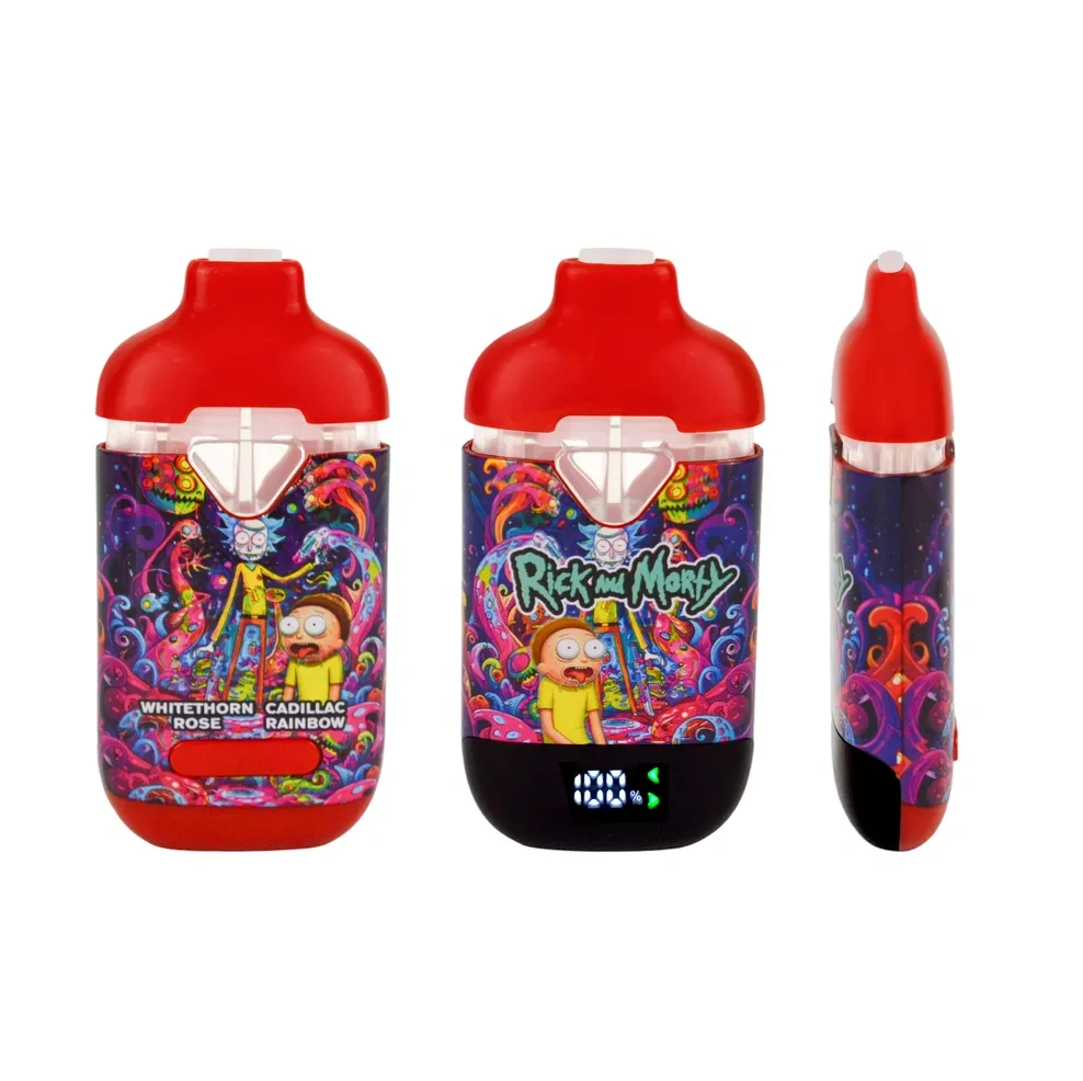 Rick And Morty Disposable Vape Cart 2g Dual Chamber 10 Flavors Switch