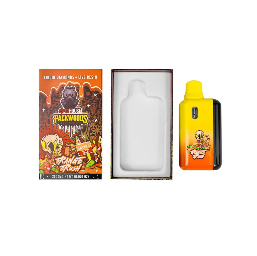 Gas House Packwoods Disposable Vape 2g Carts Liquid Diamond Live Resin