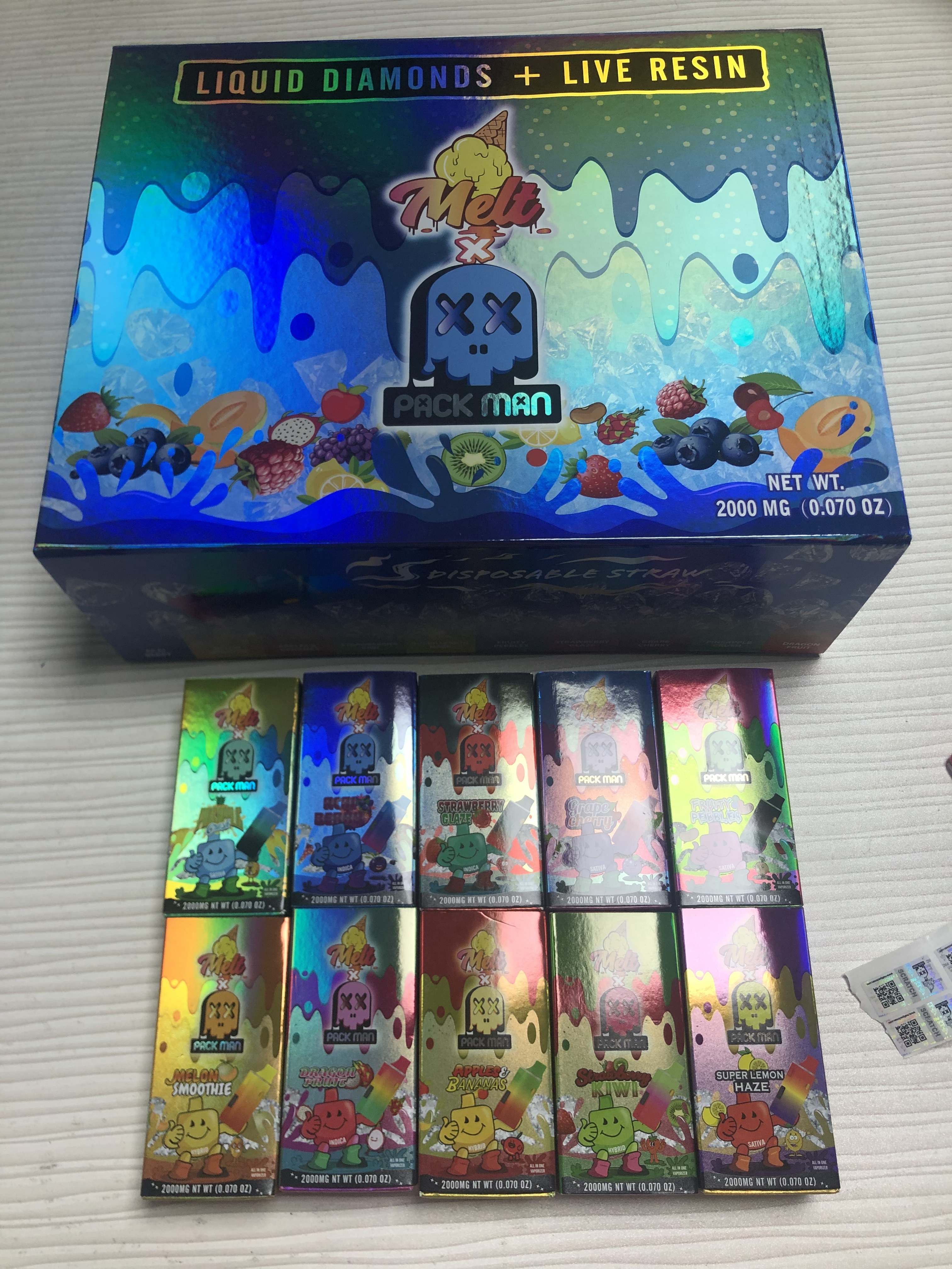 elf bar vape uk Pack Man X Melt Liquid Diamonds & Live Resin 2G Disposable Rechargeable Vape