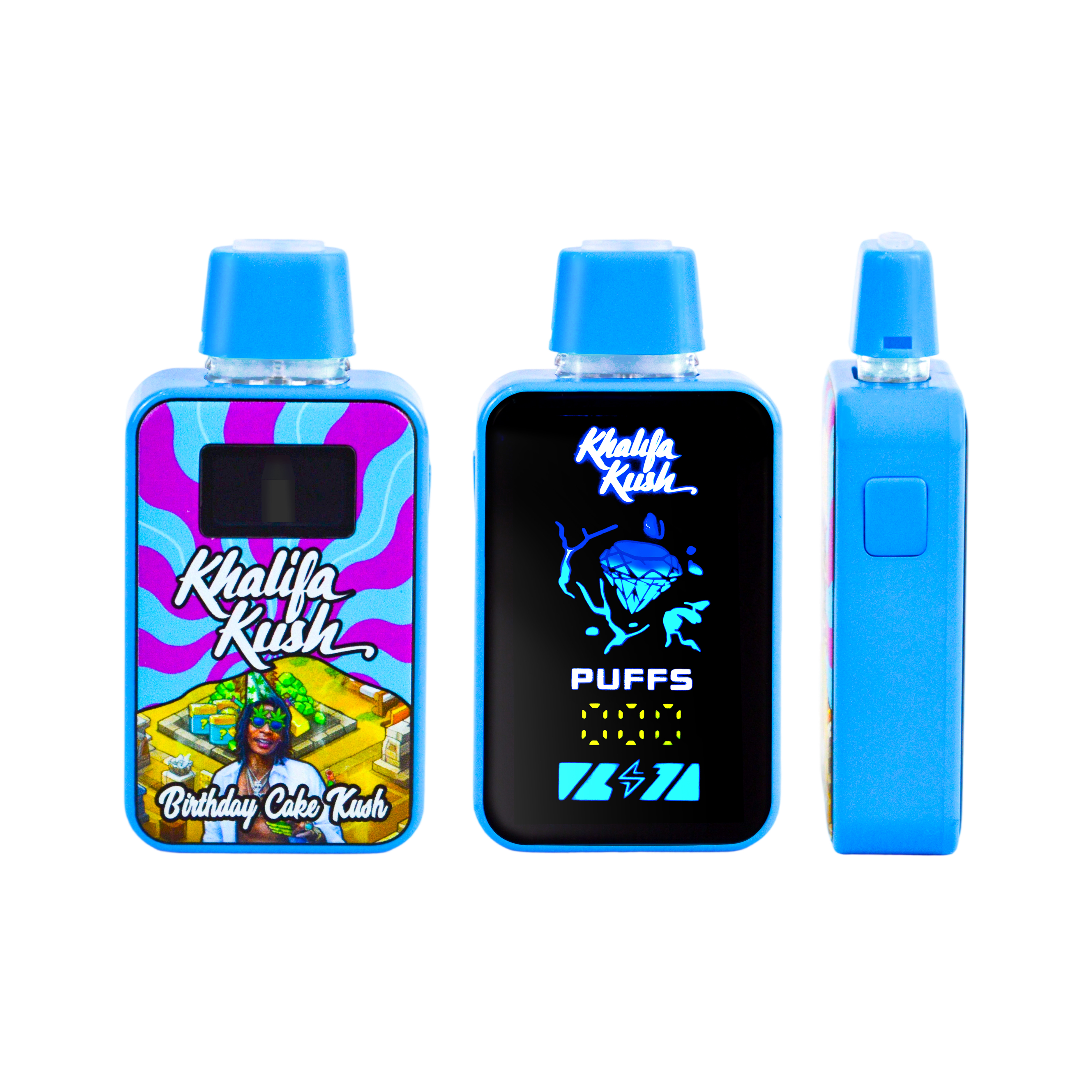 USA Stock 2G Khalifa Kush Vapes Specials Sale Led Screen Empty All in One Khalifa  Kush Cart