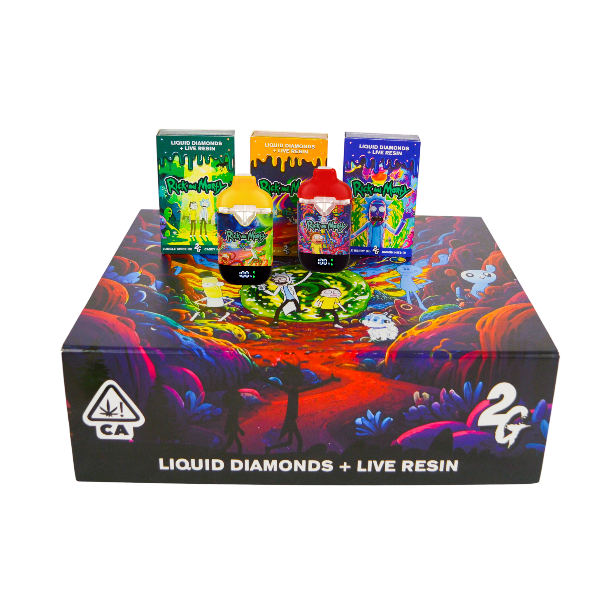 USA Stock Rick and Morty Vape Pen Dual Flavor Chamber 2ml R&M Rick & Morty  Disposable Vape Pen