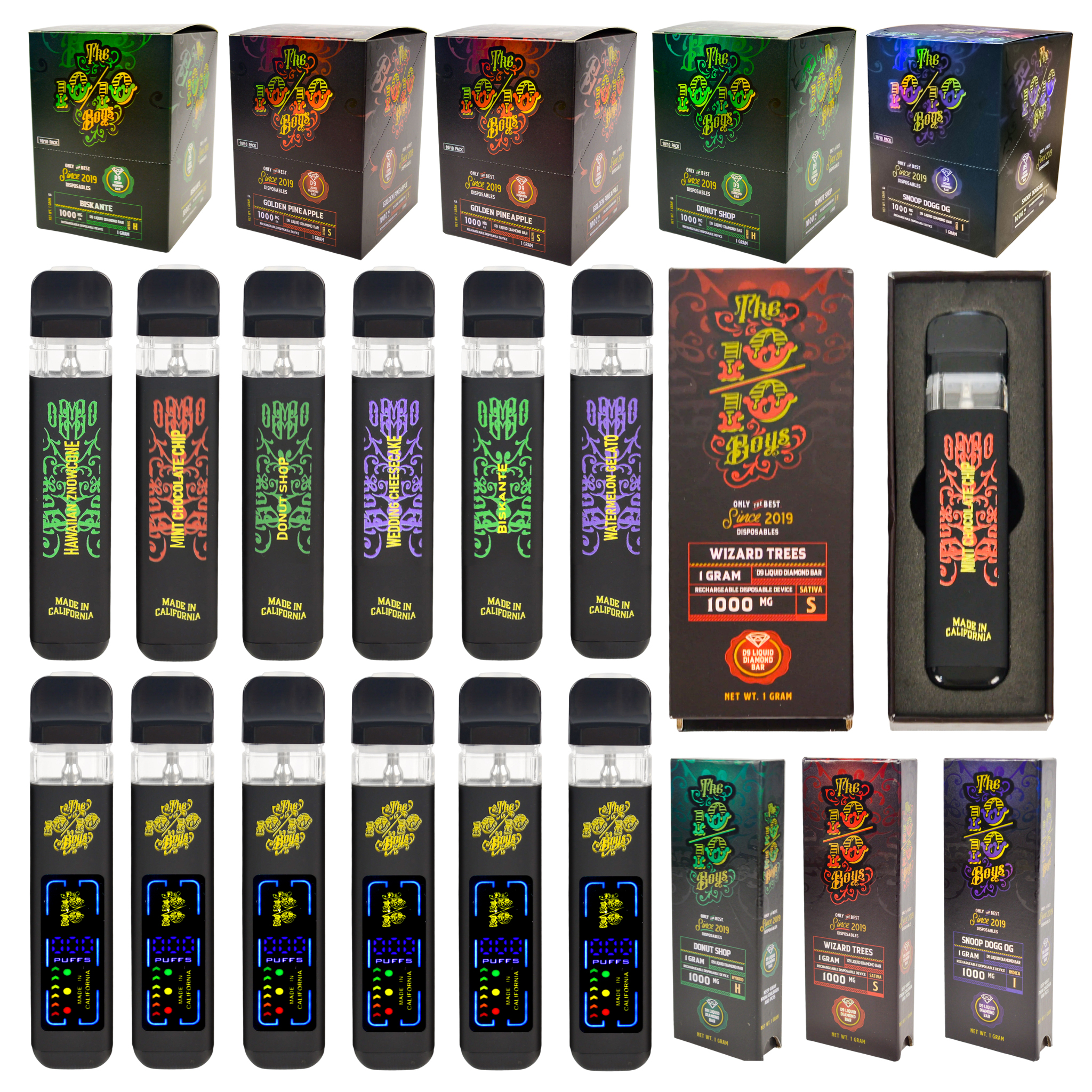 10 10 Boys 1ml Vape Pen Liquid Diamond Empty Disposable Vapes 10/10 Boys UK  STOCK