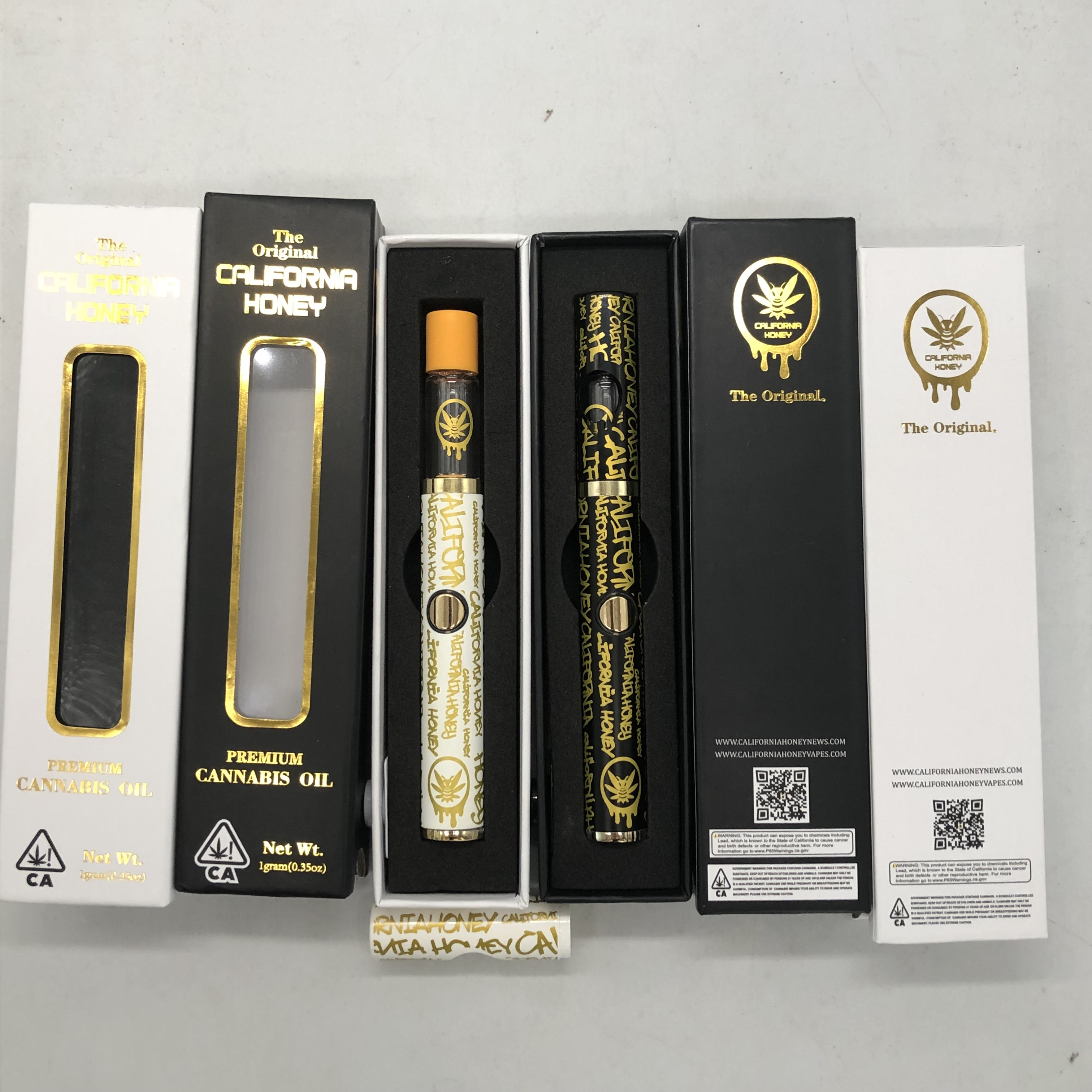 California Honey 1.0ML Empty All Glass Cartridges With Fancy Retail Box