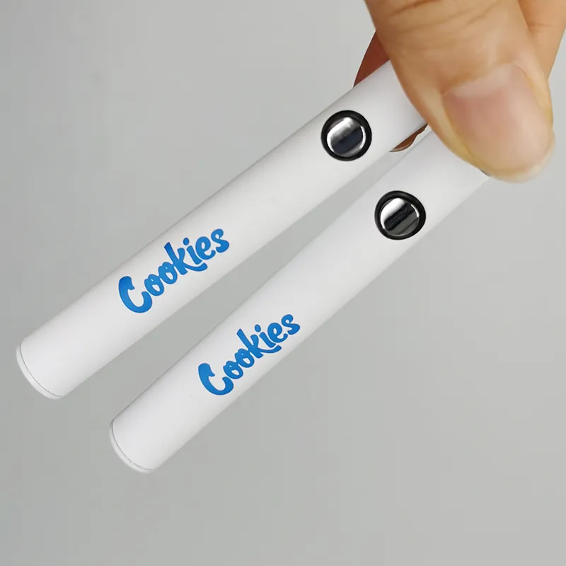 Cookies Vape Battery 510 Thread Long Standing E Cig Disposable Pen 350mah Variable Voltage Preheating Vaping Batteries