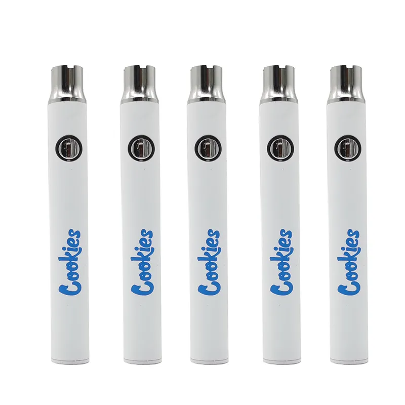 Cookies Vape Battery 510 Thread Long Standing E Cig Disposable Pen 350mah Variable Voltage Preheating Vaping Batteries