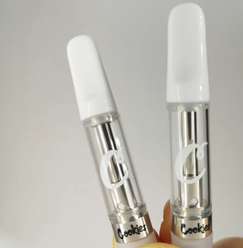 High Flyers Cookies Vape Cartridges Atomizer Thick Oil Premium Heating Vaporizer Leak Proof 0.8ml 1.0ml E Cig Carts