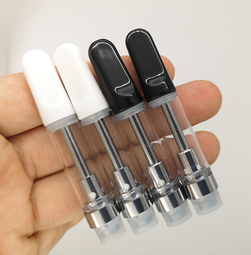 USA Stock TH205 Ceramic Vape Cartridges 510 Thread E Cig Empty Atomizer 0.5ml 0.8ml 1.0ml Screw Tip