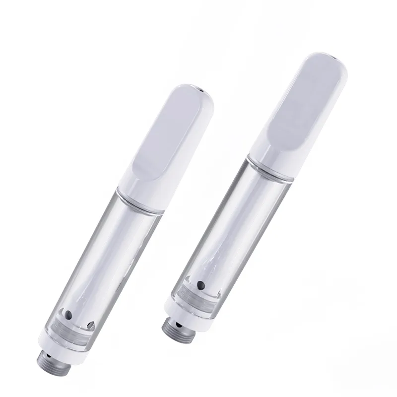USA Stock Full Ceramic Vape Cartridges 510 Thread Screw Tip Top End Thick Oil Atomizer Pen 