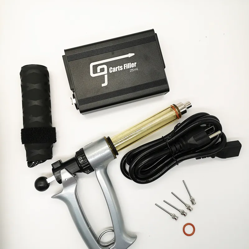G9 E Cig Vape Carts Filling Machine Semi-Auto Blunt Fill Needle US UK Plug 510 Cartridges Filter Portable Handheld Thick Oil Filling Gun