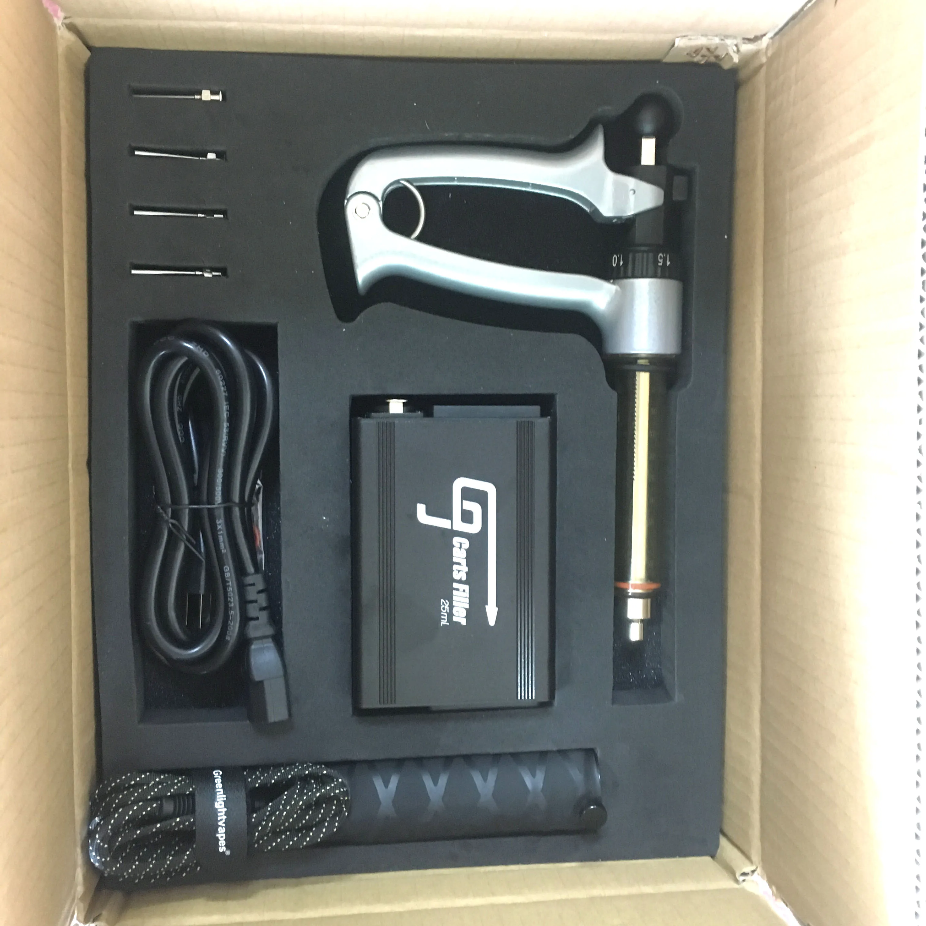 G9 E Cig Vape Carts Filling Machine Semi-Auto Blunt Fill Needle US UK Plug 510 Cartridges Filter Portable Handheld Thick Oil Filling Gun