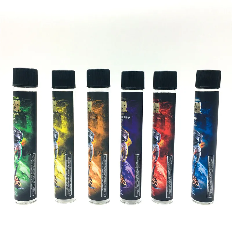 Moonrock Pre Rolled Joint Packing Tubes Bottle 250Pcs MOQ Custom Stickers Cigar Rolling Packaging 