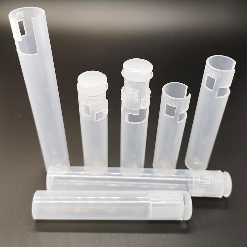 Childproof Vape Cartridges Packaging Tubes Press And Turn Preroll king Size Joints Custom Logo Empty Plastic 