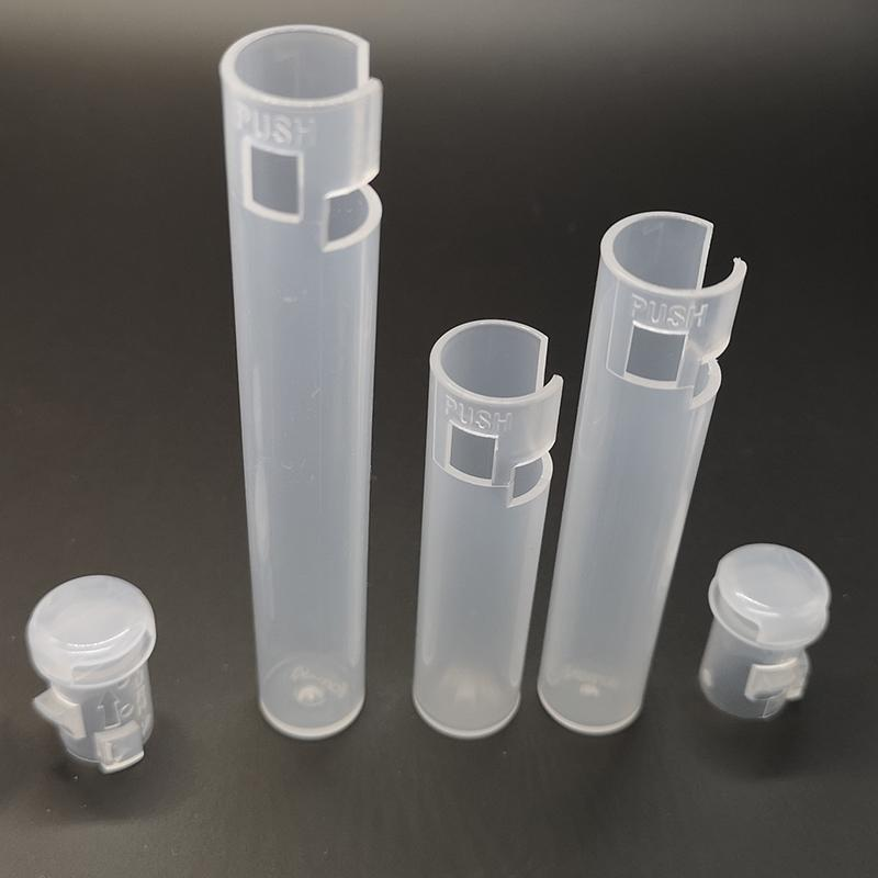 Childproof Vape Cartridges Packaging Tubes Press And Turn Preroll king Size Joints Custom Logo Empty Plastic 