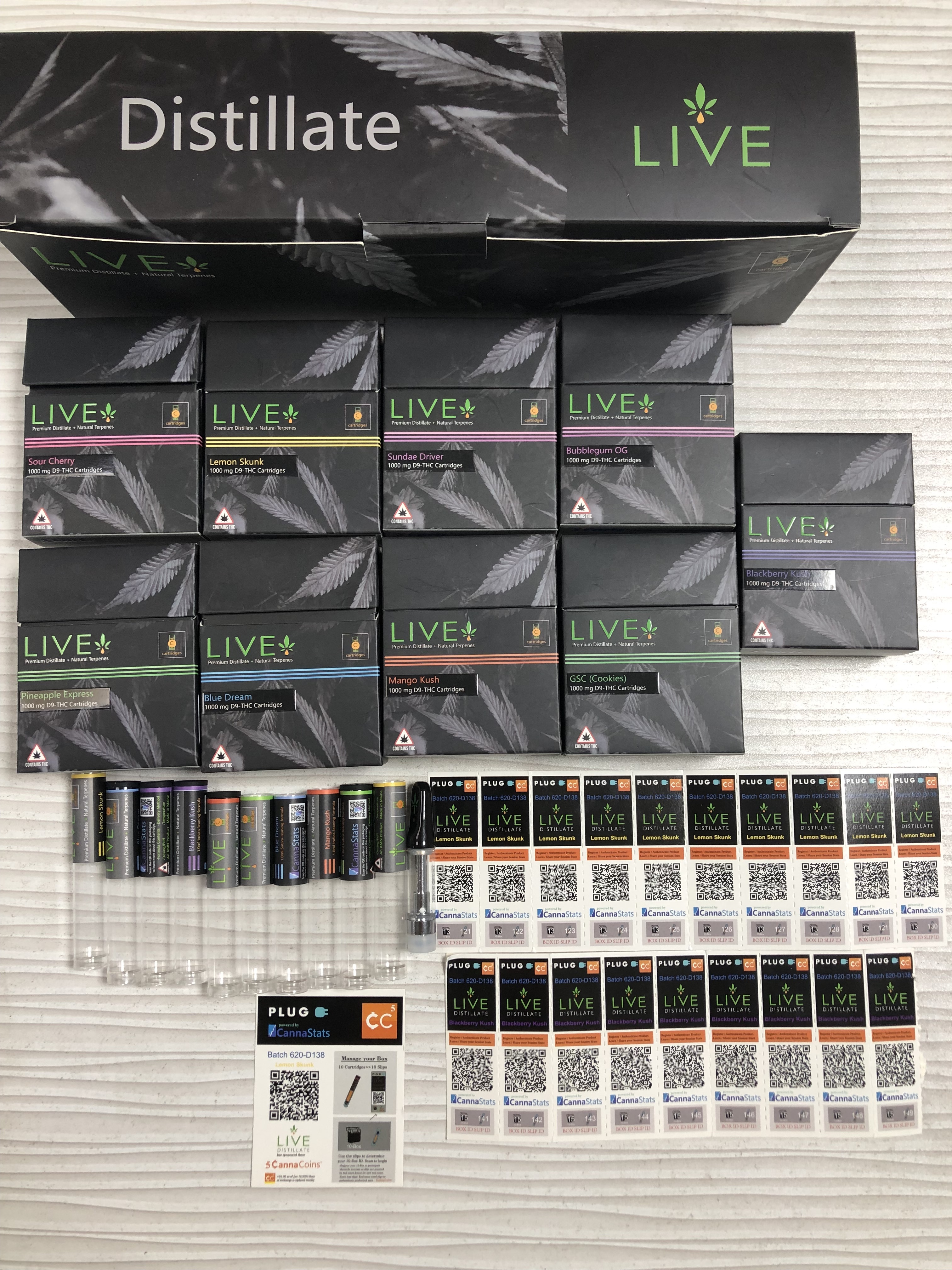 LIVE Distillate 510 Thread D8 D9 D10 Vape Carts Factory Price Ceramic Coil E Cig Empty 0.8ml Atomizer Kits 