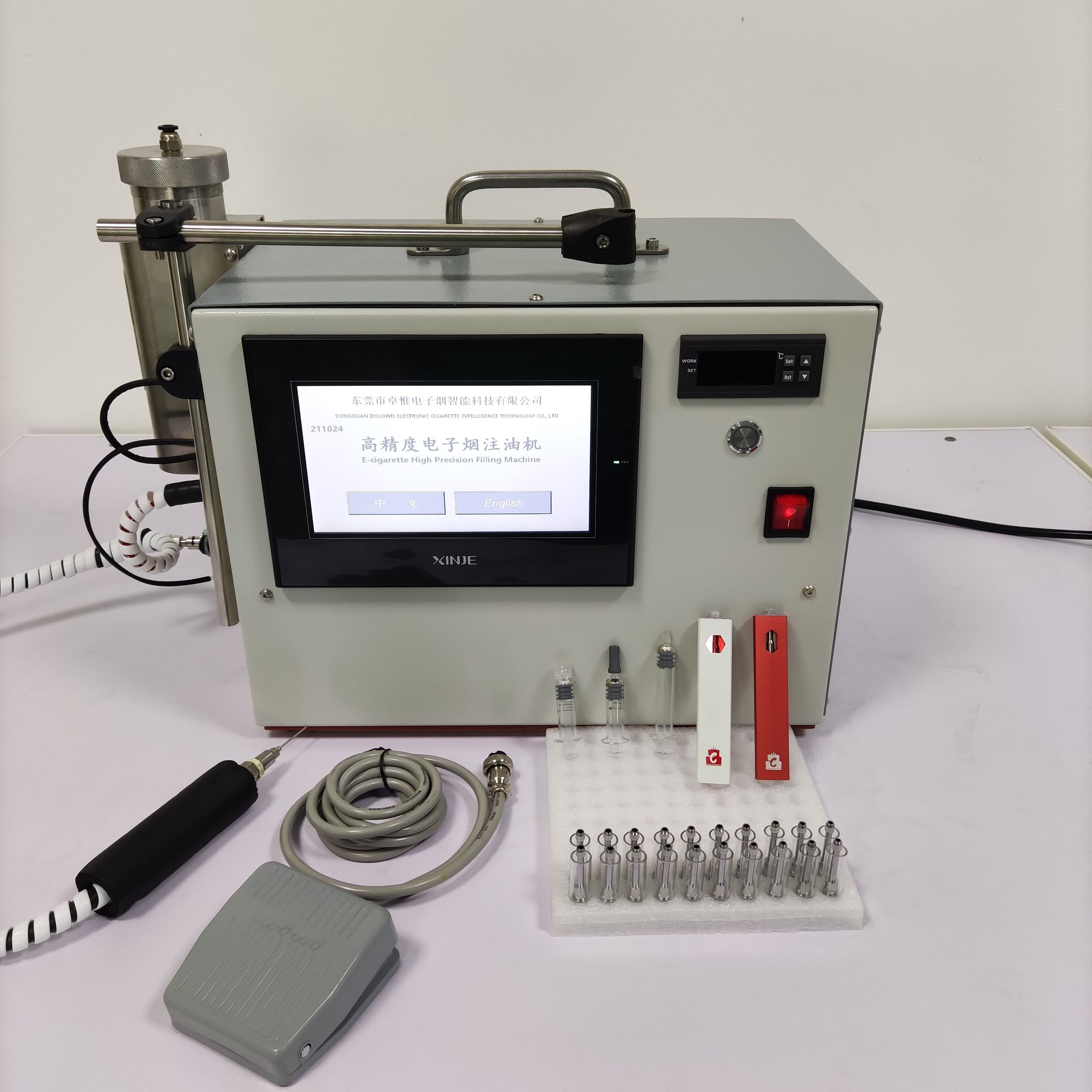 Hand-operated 510 Vape Cartridge Filling Machine High Accuracy Hydraulic Manual Carts Filler Disposable Pen Syringes Fillings Gun