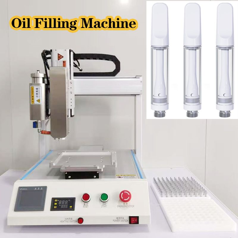 High Accuracy Full Automatic 510 Vape Pen Filling machine Liquid Thick Oil Starter Kits Pen Filler 300ml LED Screen Fill Machines