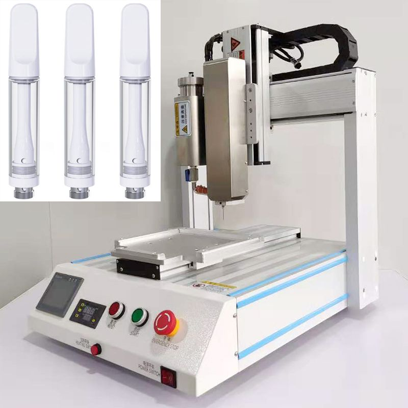 High Accuracy Full Automatic 510 Vape Pen Filling machine Liquid Thick Oil Starter Kits Pen Filler 300ml LED Screen Fill Machines