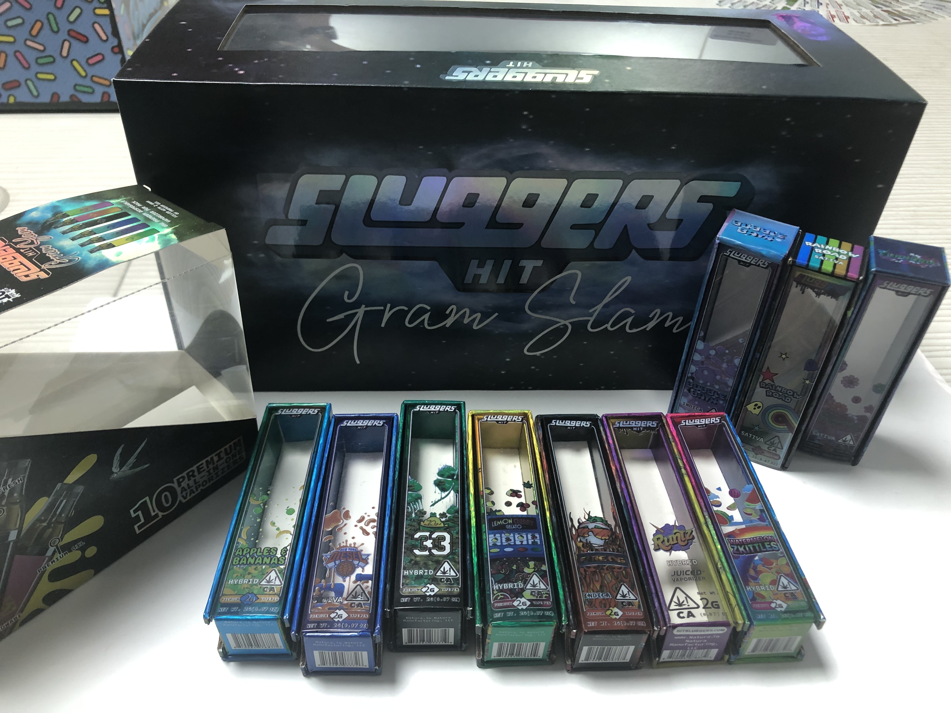 USA STOCK 1ML 2ML Sluggers Pod E Cigarette Disposable Vape Pen Empty Oil Atomizer Food Grade Starter Kits