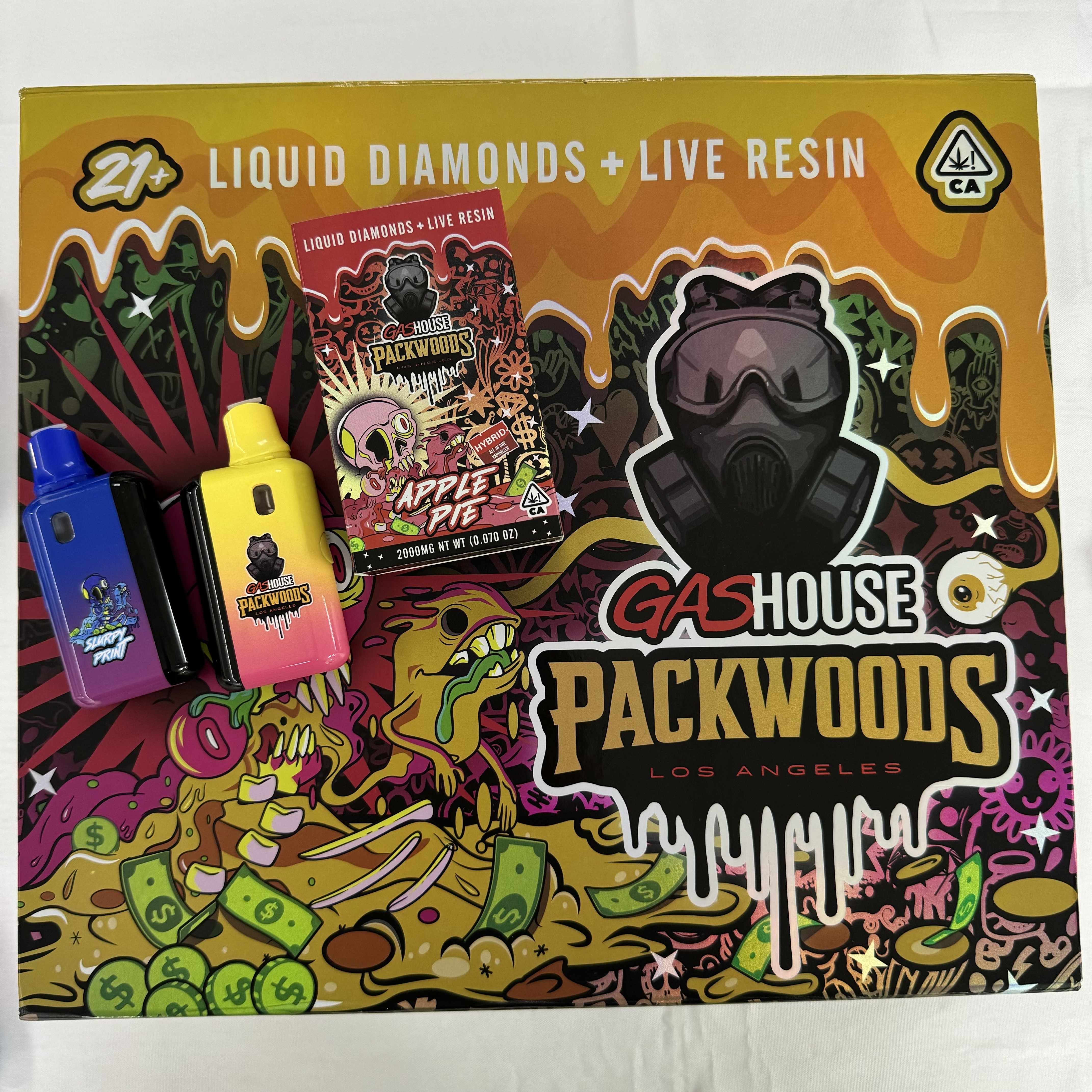 Gashouse Packwoods 2grams Disposable Vape Pen LED Display Screen USA Stock  ECig Vaping Pod