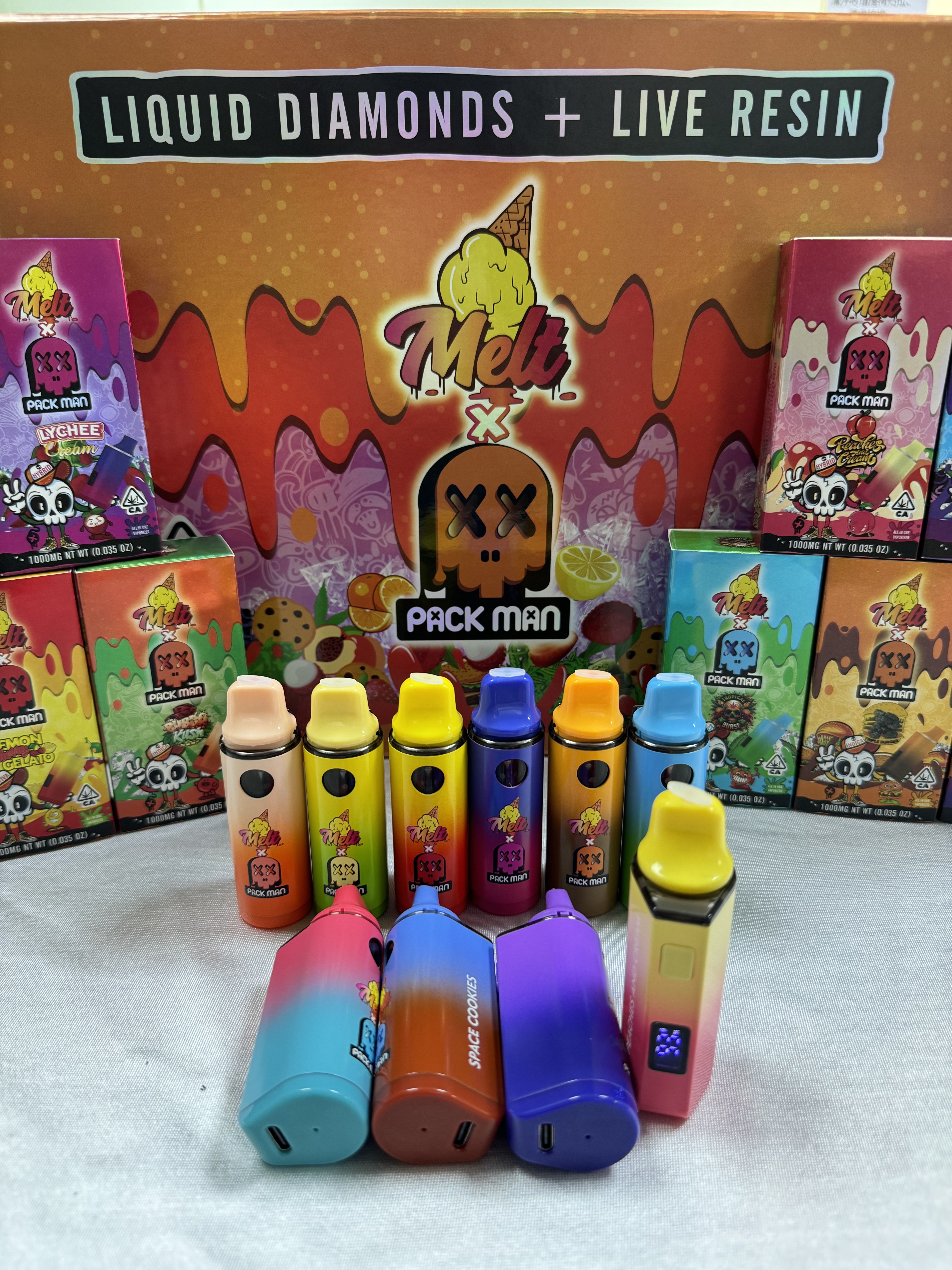 elfbar elfa master akku Melt X Pack Man Liquid Diamond 1g Live Resin Vape