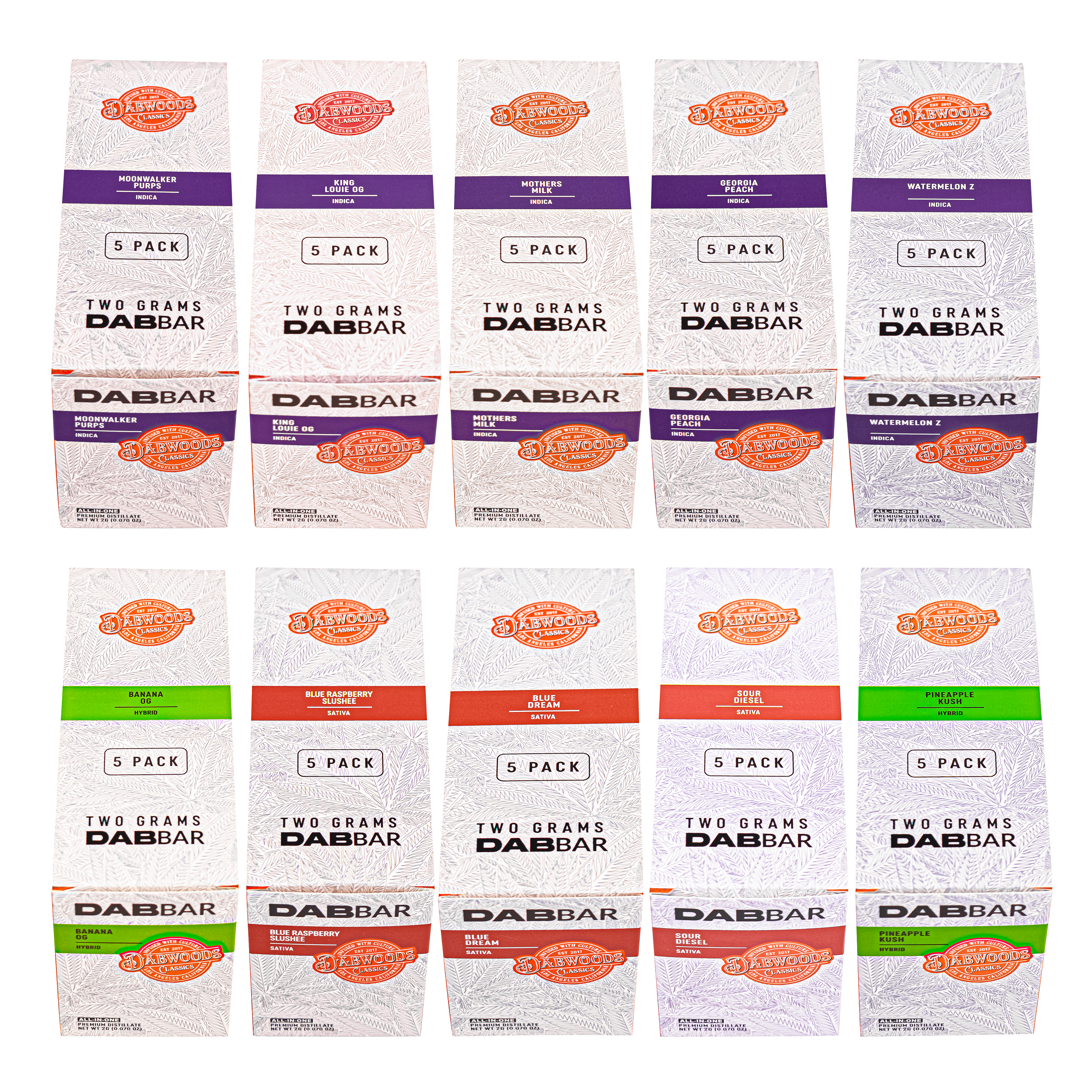 USA UK EU Stock 1ml 2ml New DABBAR Classic Dabwoods Disposable Vape Pen Liquid Diamond 10 Flavors Empty Vape Pod with LED Screen