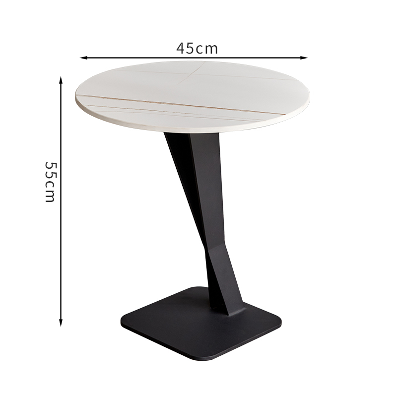 GXY6001 balck and white metal stone marble top small round side table coffee table modern black and white metal stone round coffee table wholesale coffee table,round coffee table
