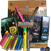 Packwoods&Runtz Disposable Vape Pen Rechargeable Vaporizer 380mah Round Vape Pen Vaporizers Empty Cart 1.0ml Thick Oil Cartridge Packaging Box