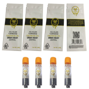 California Honey All Glass Vape Cartridge Premium Cartridges Empty Oil Atomizers 510 Vaporizer Pen Cart 1.0ml Ceramic Coil Screw Top Ecigarette with Packaging Bag