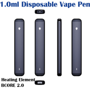 Rechargeable Disposable Vapes D8 D9 D0 E Cigarettes 1.0ml Oil Vape Pen Empty Thick Oil Cart 280mah Flat Disposables Vaporizer Pens OEM Support Starter Kit