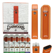 Dabwoods Disposable Vape Pen Atomizers Rechargeable E Cigarettes 1.0ml Cartridge Ceramic Coil Pods Vapes Pens 280mah Vaporizer Empty Thick Oil Vaporizers