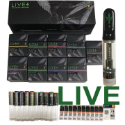Live Vape Cartridge Ceramic Coil Vape Pen Cartridge Atomizers 510 Oil Cart 0.8ml Vaporizer Ecigarettes Cartridges Packaging Empty Cart