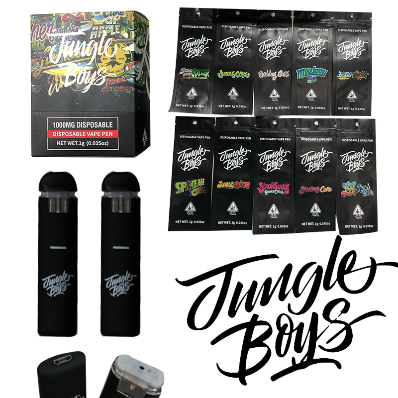 Newest Jungle boys Disposable Vape Pen Cartridge Rechargeable 320mah  Vaporizer Empty 1.0ml Cart with Package Box