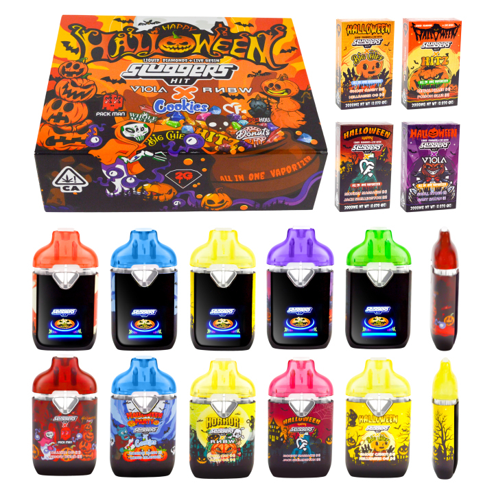 Slugger Hit Halloween Edition Disposable Vaporizer with Screen 2g Dual Flavors USA Wholesale Slugger Hit Halloween Edition Disposable Vaporizer with Screen 2g Dual Flavors USA Wholesale