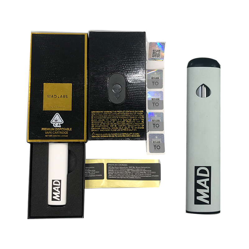 Mad Labs Disposable Vape Pen Cartridge Rechargeable 280mah Vaporizer Empty 1.0ml Cart with Package Box Mad Labs Disposable Vape Pen Cartridge Rechargeable 280mah Vaporizer Empty 1.0ml Cart with Package Box