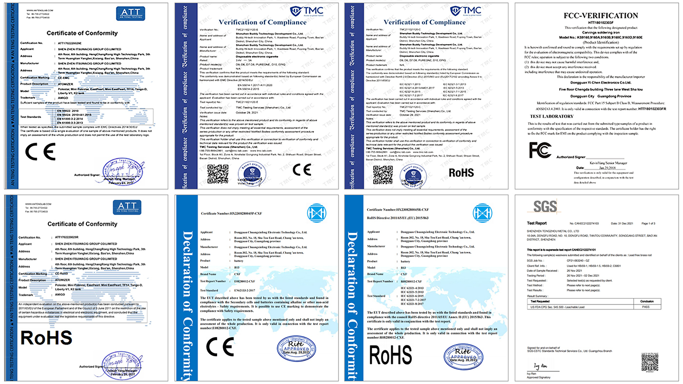Our Certifications